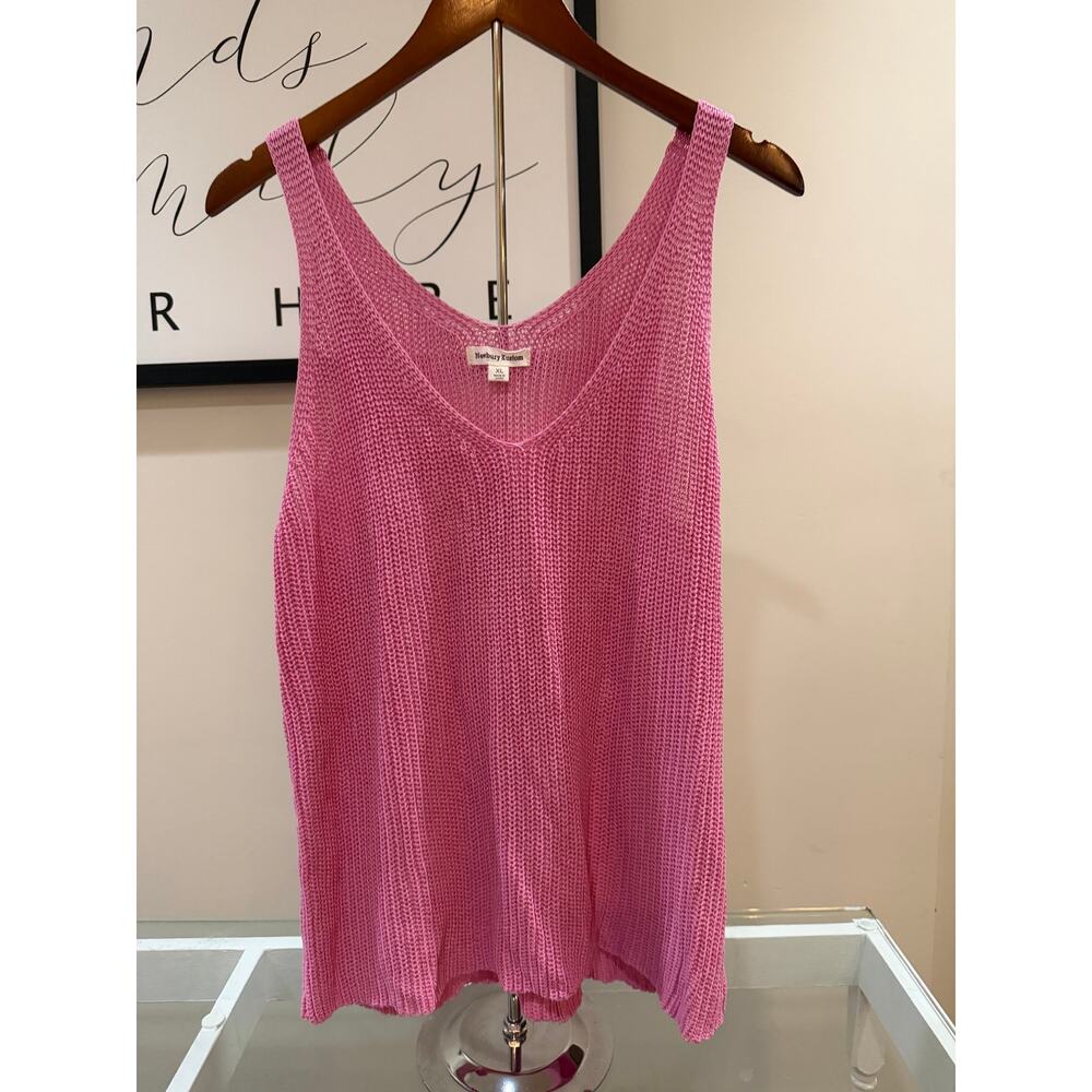 💗 Newbury Kustom Pink Knit Tank Top – Women’s XL